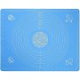 Silicone Non-stick Large Kneading Mat / Baking Mat With Measurements - Blue
