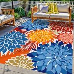 Colorful 3X5 Washable Rug For Living Room Tropical Botanical Modern Floral Chenille Area Rugs Low Pile Non Slip Carpet For Patio