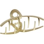 Hair Claw Clip Metallic Gold 7.5CM