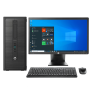 Hp Elitedesk 800 G1 Tower PC Desktop Combo – Core I5-4TH Gen 8GB 256GB Sdd + 500GB Sata Hdd WIN10 Pro 19" Wide Monitor
