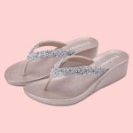 Alora Wedge Sandals - Champagne - 8