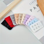 10PCS Solid Bra Extenders With 2 Hooks Adjustable & Comfortable Bra Band Buckle Women's Lingerie & Underwear Accessories