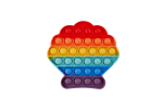 Silicone Fidget Rainbow Shell Popper