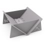 Pretzel Fire Pit With Carrier - Silver
