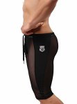 Brave Person Sexy Transparent Gauze Sports Shorts Cool Summer Swimm Trunks 2228 M Black
