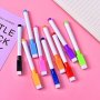 8PCS/SET Erasable Whiteboard Pens Colorful Thin Head Water-based Marking Nonmagnetic Office Stationery Supplies