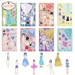 Gutbd 8PCS Princess Fashion Sticker Set - Matte Vinyl Decals For Laptops Skateboards & Luggage Fun Diy Graffiti Designs
