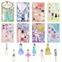 GUTBD 8pcs Princess Fashion Sticker Set - Matte Vinyl Decals For Laptops Skateboards & Luggage | Fun DIY Graffiti Designs