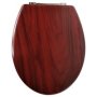 Leading Design Premium Wood Toilet Seat Mahogany