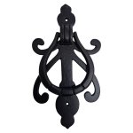 Cast-iron Door Knocker With Screws Black 23CM