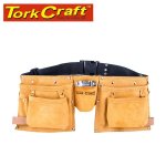 Tork Craft Large Prof.leather Tool Belt 11 Pocket