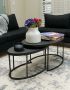 Broadway Nesting Coffee Table - 2PC Marble Black