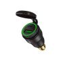 USB LED Quick Charge 3.0 & Type C Hella Socket Charger Adapter - Green