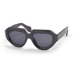 Black Chunky Cateye Sunglasses