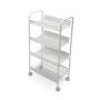 Fine Living Limber 4 Layer Trolley - White