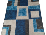Smte 200CM By 150CM Modern 3D Geometric Design Rug -FF7 With Keychain