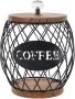 Coffee Pod Basket Metal Coffee Capsule Holder Storage Basket With Cover