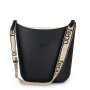 Fenn Black Beige Inner Gold Zip Black/ Beige Canvas Strap