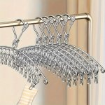 Stainless Steel Multi-clip Drying Rack - Windproof Laundry Hanger For Socks Underwear & Clothes - Space-saving Storage Solution