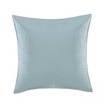 Levtex Home - Cross Stitch - 100% Cotton - Euro Shams Set Of Two - 26X26IN. No Insert - Blue Haze