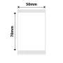 NB683 - - B1 / B21 / B3S / B4 - 50X70MM - 105 White Strong Adhesive Labels