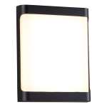 Coastal Square LED Bulkhead Light Black Plain Or Grid - Grid