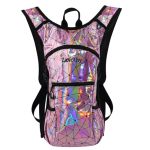Zavothy Rave Hydration Backpack Lightweight Water Backpack For Cycling Running Hydration Pack With 3L Water Bladder Pink