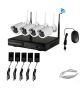 4 Channel 720P Wireless Ip Camera Cctv System