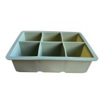 Moss Green 6 Cube Silicone Ice Tray