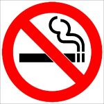 No Smoking Sign 19X19CM - 2 Pack