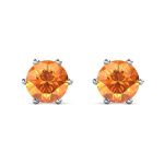 DESTINY Tangerine Earring With Crystals From Swarovski In A Macaroon Case
