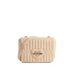 Bubbly Love Quilted Crossbody Bag -beige