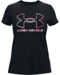 Girls' Ua Tech Big Logo Short Sleeve - Black Ylg