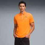 Puma Mens Mclaren Logo Polo Shirt In Papaya - Papaya 2XL