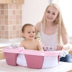 Foldable Baby Bath Tub - Pink