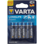 Varta LR03 Aaa Alkaline Batteries 6-PACK 4903121436