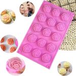 15 Cavity Rose Silicone Mould