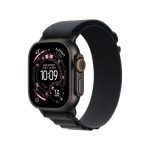 Alpine Apple Watch Ultra 3GPS + CELLULAR49MMBLACK Titanium Case With Black Loop - Large - Braintree Shop