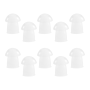 Mushroom Earbud For Motorola Kenwood Radio /transparent 10 Pack