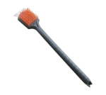 Alva Long Handle Nylon Bristle Braai Brush With Scraper