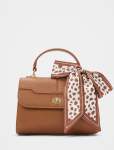 Andi Lock Top Handle Bag - 0 Tan