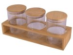 3-PIECE Storage Jars & Stand