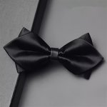 1PC Men's Bow Tie Plain Color Small Bow Tie Student Bow Tie Ideal Choice For Gifts