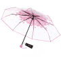 Portable Household Rain Gear Cherry Blossom Transparent Umbrella