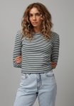 90S Long Sleeve Tee - Ivy Green & Dove Grey