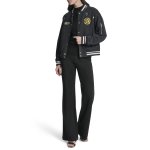 Long Sleeve 1989 Pins Patch Jacket -navy