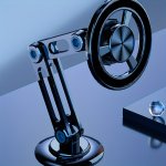 Magnetic Car Phone Holder - Magsafe Compatible Rotating & Folding Design With High-strength Aluminum Alloy Arm For Secure Naviga