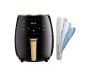 Silver Crest XL Digital Air Fryer Including A Nesting Tongs Set - Black