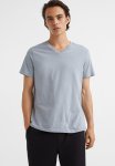 Regular Fit V-neck T-Shirt - Steel Grey