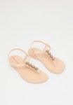 Beaded Thong Slipper - Pink rose